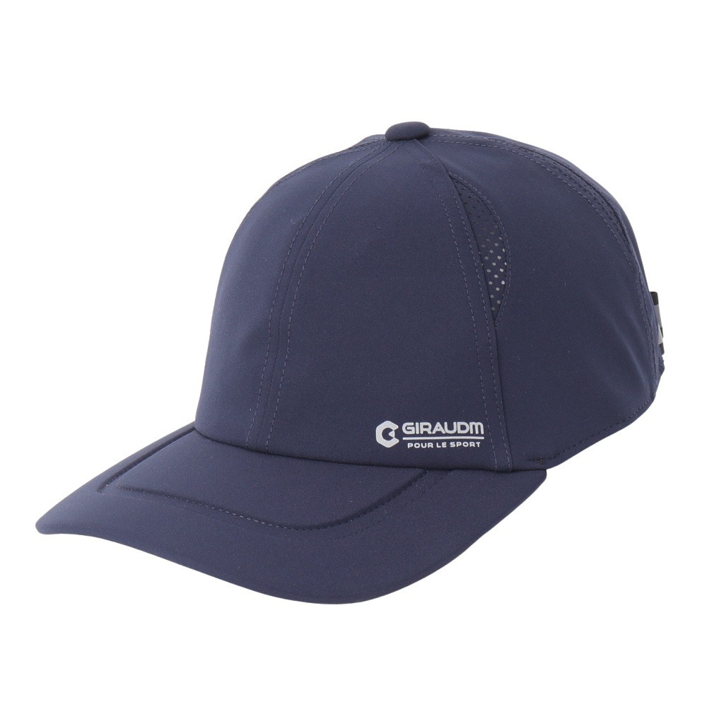 ジローム（GIRAUDM）（メンズ）帽子 ベンチレーション キャップ 紺 CP5S0004-WA897-GRST NVY 吸汗速乾 リフレクター 接触冷感 シンプル カジュアル 通気性