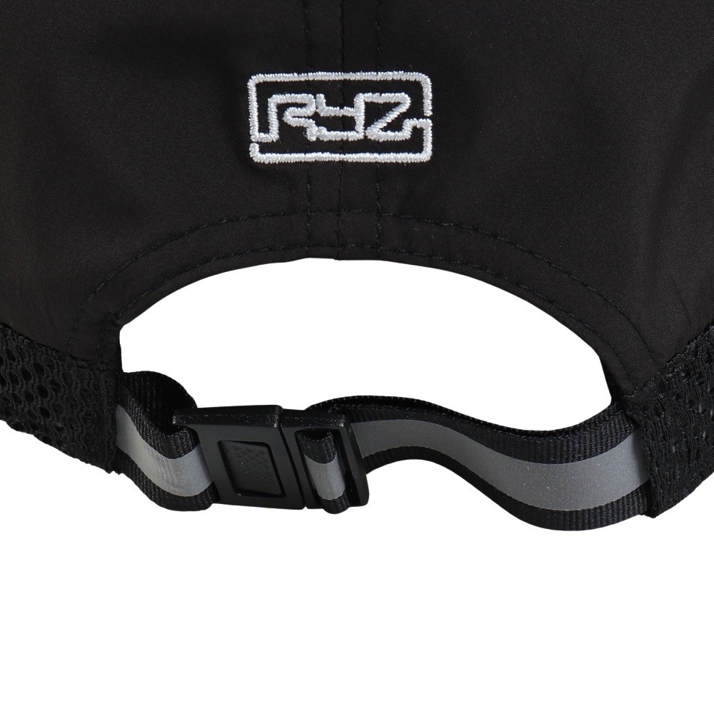 ライズ（RYZ）（メンズ）バーチカルロゴキャップ  黒 RZ20ST25SS0033 BLK 吸汗速乾 接触冷感 リフレクター スポーツキャップ ファッション おしゃれ 日除け 