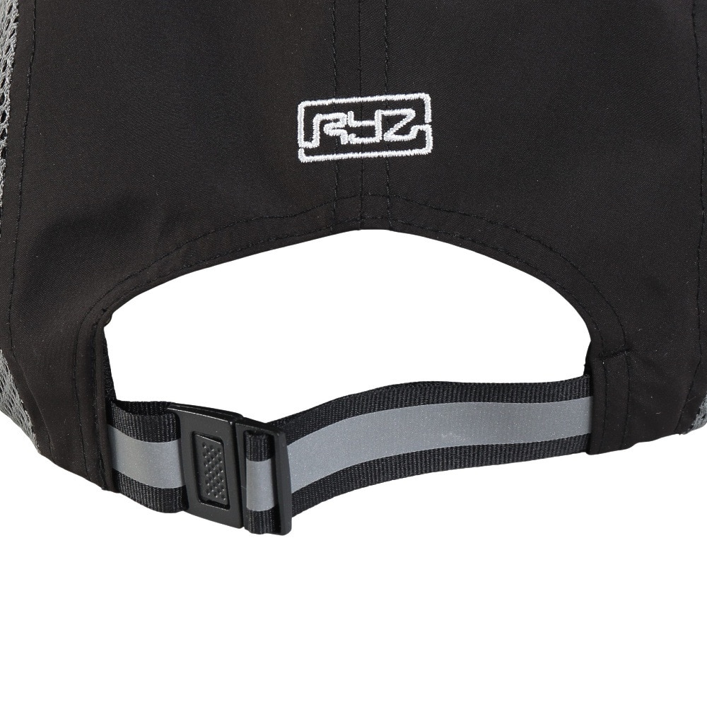 ライズ（RYZ）（メンズ）ジェットキャップ ドットロゴ  黒 RZ20ST25SS0034 BLK 吸汗速乾 接触冷感 リフレクター スポーツキャップ ファッション おしゃれ 