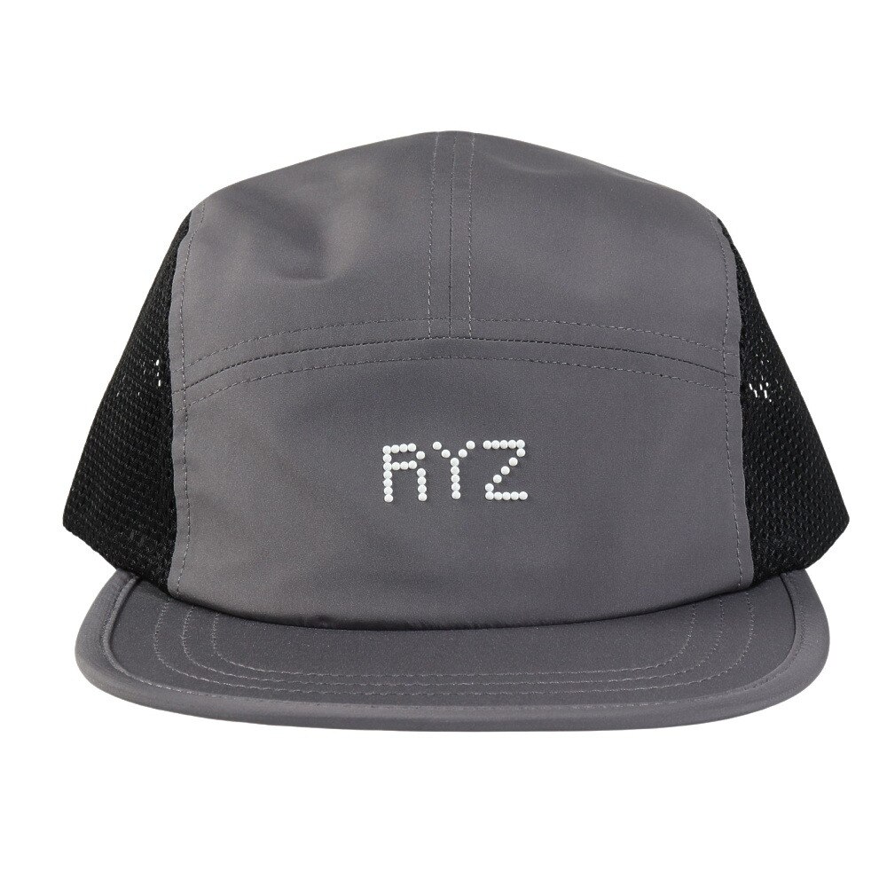 ライズ（RYZ）（メンズ）ジェットキャップ ドットロゴ グレー RZ20ST25SS0034 GRY 吸汗速乾 接触冷感 リフレクター スポーツキャップ ファッション日除け