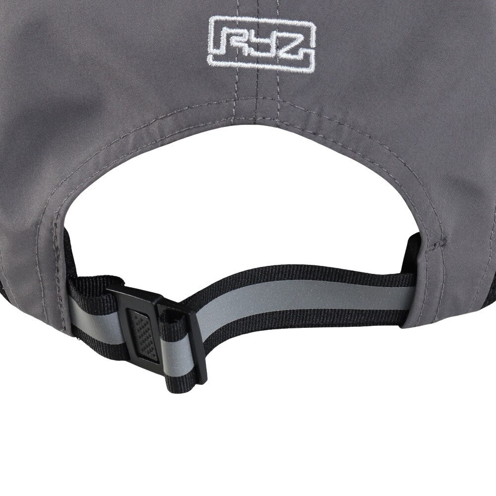 ライズ（RYZ）（メンズ）ジェットキャップ ドットロゴ グレー RZ20ST25SS0034 GRY 吸汗速乾 接触冷感 リフレクター スポーツキャップ ファッション日除け