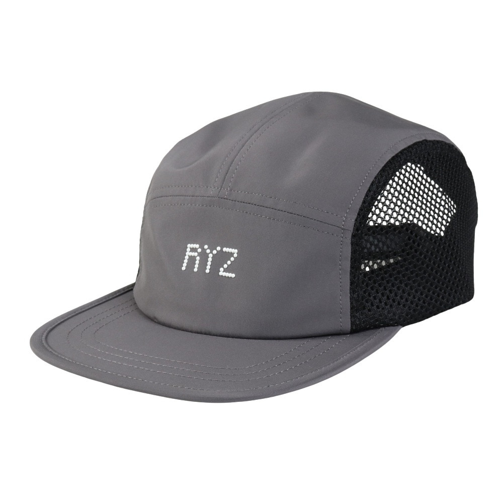 ライズ（RYZ）（メンズ）ジェットキャップ ドットロゴ グレー RZ20ST25SS0034 GRY 吸汗速乾 接触冷感 リフレクター スポーツキャップ ファッション日除け