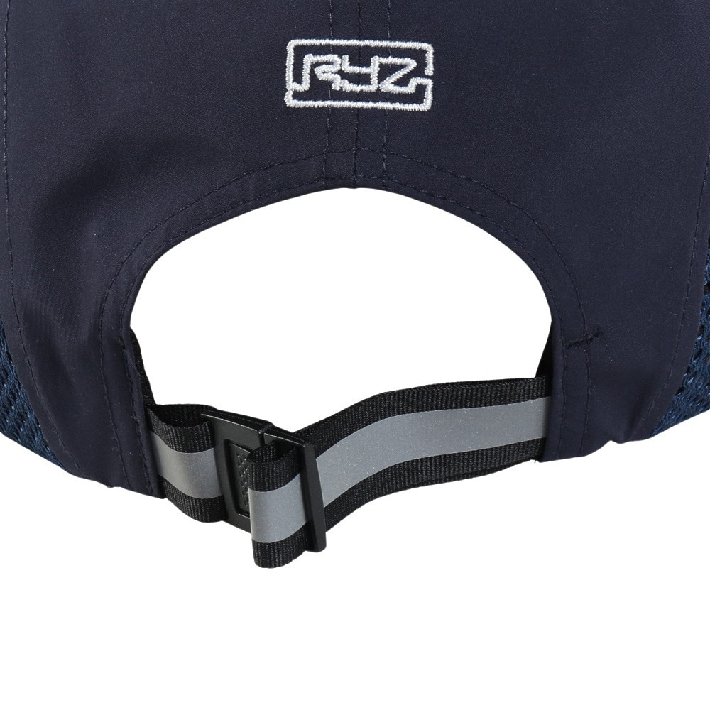 ライズ（RYZ）（メンズ）ジェットキャップ ドットロゴ 紺 RZ20ST25SS0034 NVY 吸汗速乾 接触冷感 リフレクター スポーツキャップ ファッション日除け