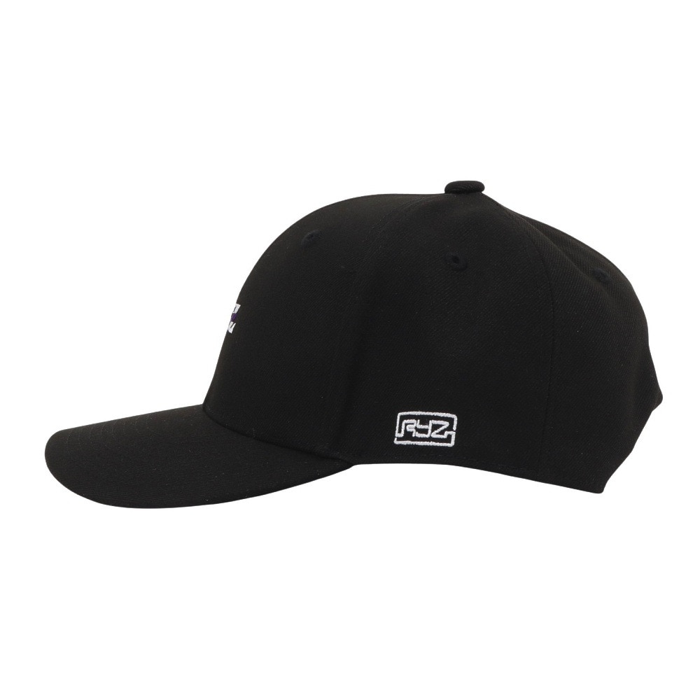ライズ（RYZ）（メンズ、レディース）帽子 スライスロゴ キャップ 黒 RZ20ST25SS0041 BLK カジュアル ファッション おしゃれ スト系 お出かけ 旅行 デート