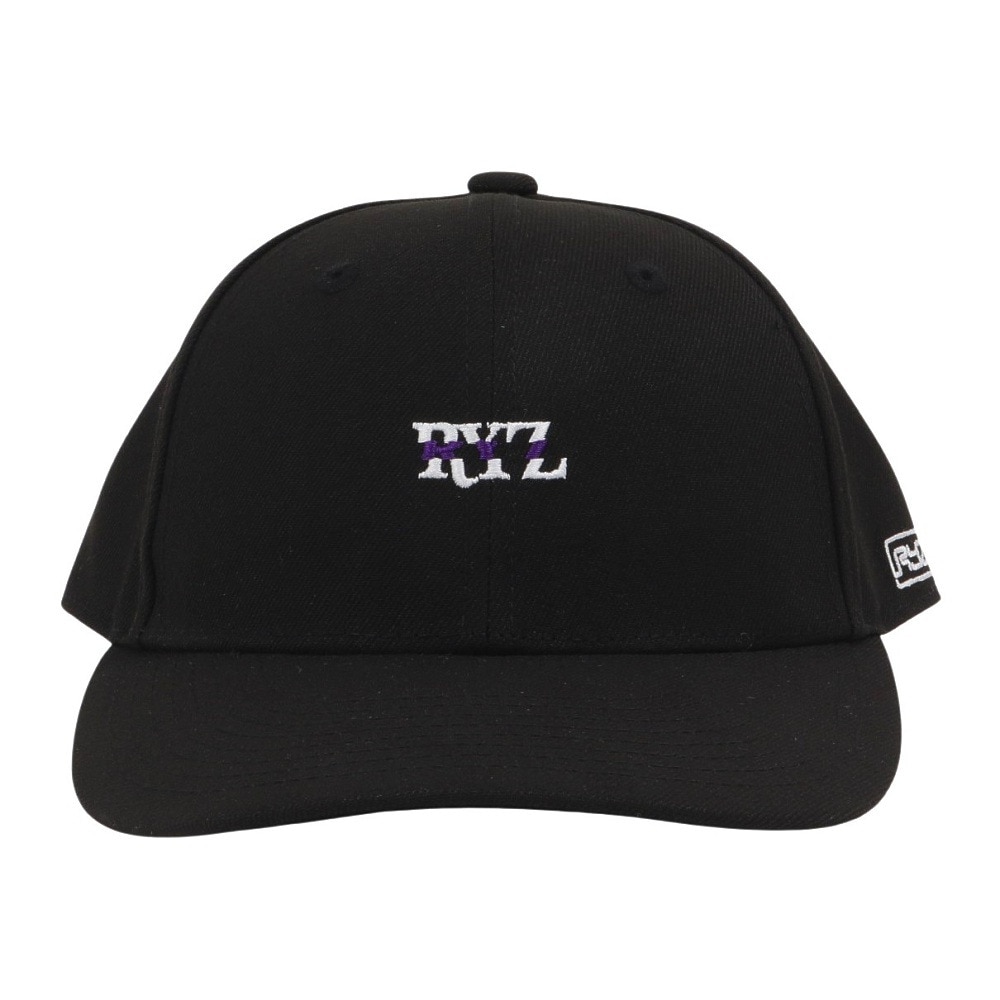 ライズ（RYZ）（メンズ、レディース）帽子 スライスロゴ キャップ 黒 RZ20ST25SS0041 BLK カジュアル ファッション おしゃれ スト系 お出かけ 旅行 デート