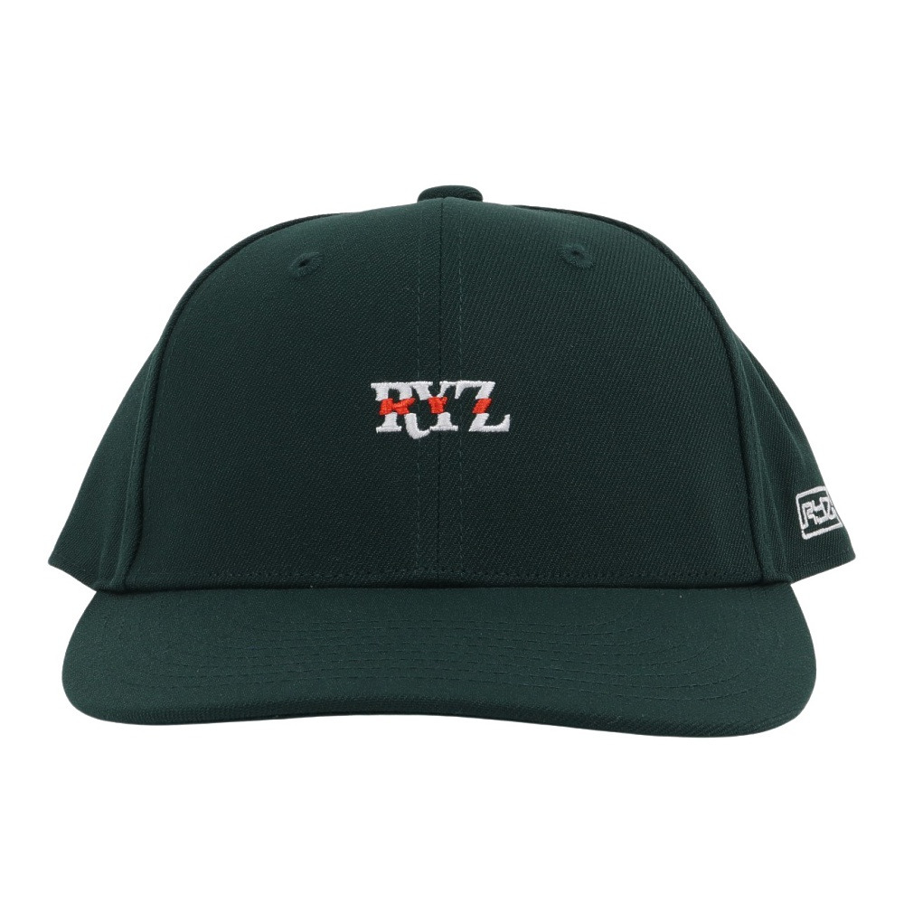 ライズ（RYZ）（メンズ、レディース）帽子 スライスロゴ キャップ RZ20ST25SS0041 DGRN カジュアル ファッション おしゃれ スト系 お出かけ 旅行 デート ラフ