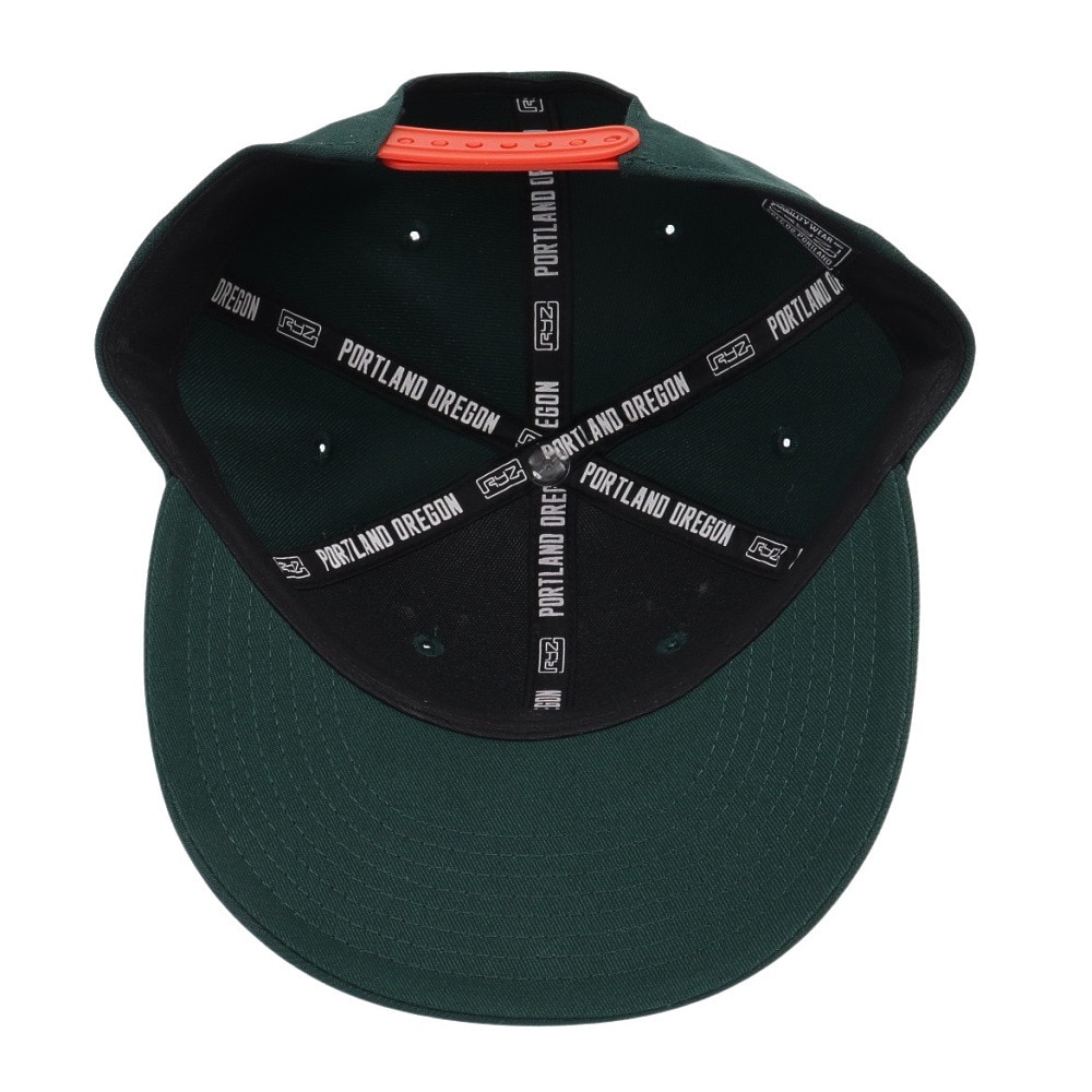 ライズ（RYZ）（メンズ、レディース）帽子 スライスロゴ キャップ RZ20ST25SS0041 DGRN カジュアル ファッション おしゃれ スト系 お出かけ 旅行 デート ラフ