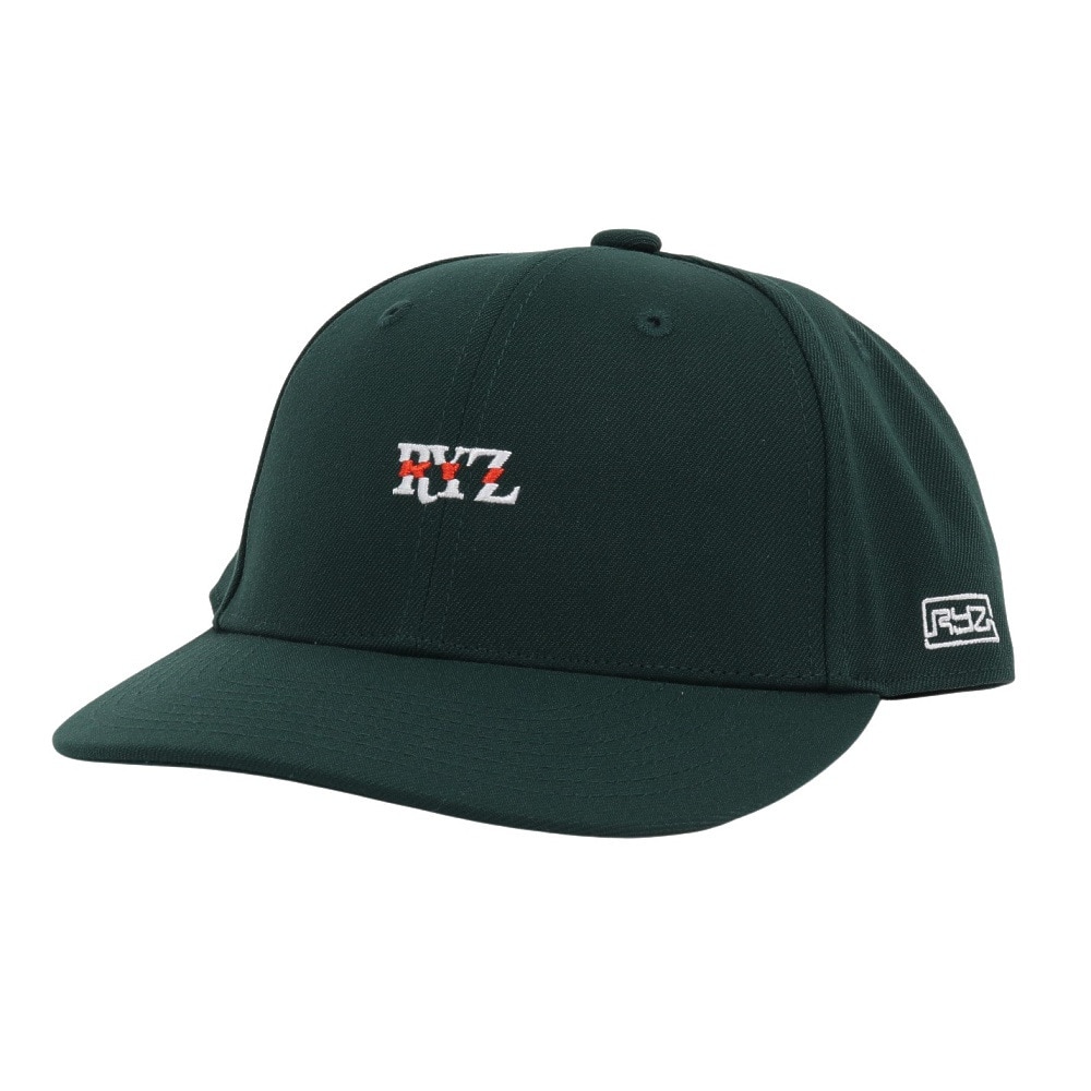 ライズ（RYZ）（メンズ、レディース）帽子 スライスロゴ キャップ RZ20ST25SS0041 DGRN カジュアル ファッション おしゃれ スト系 お出かけ 旅行 デート ラフ