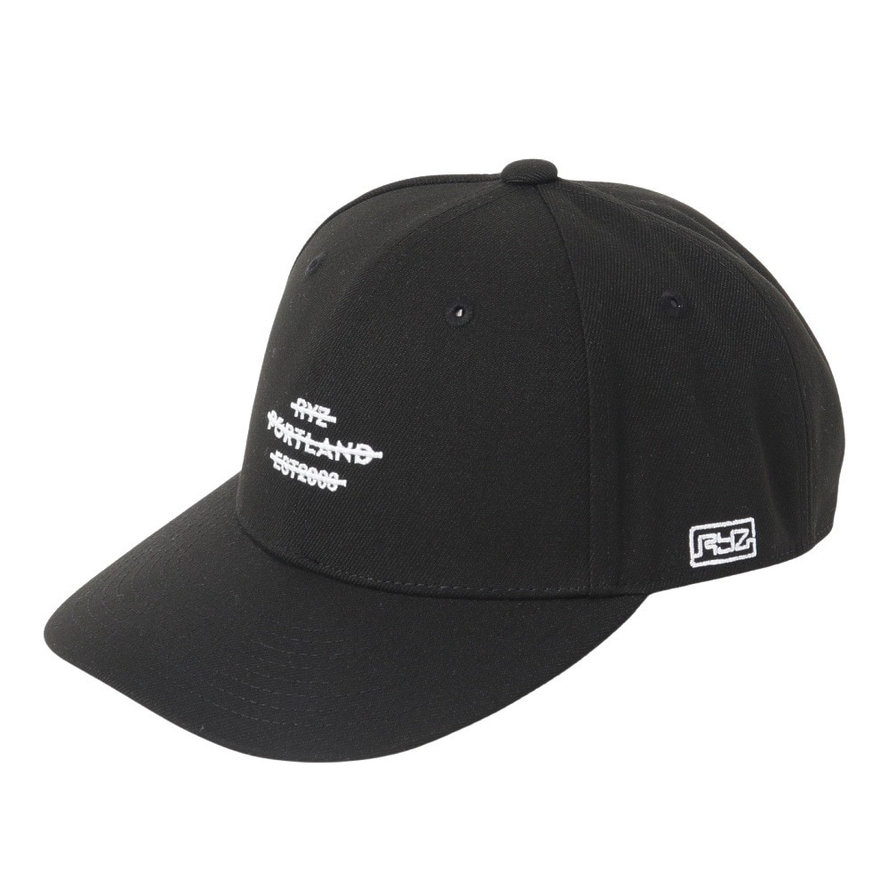 ライズ（RYZ）（メンズ）帽子 デニーロゴ キャップ 黒 RZ20ST25SS0042 BLK カジュアル ファッション おしゃれ スト系 お出かけ 旅行 デート ラフ