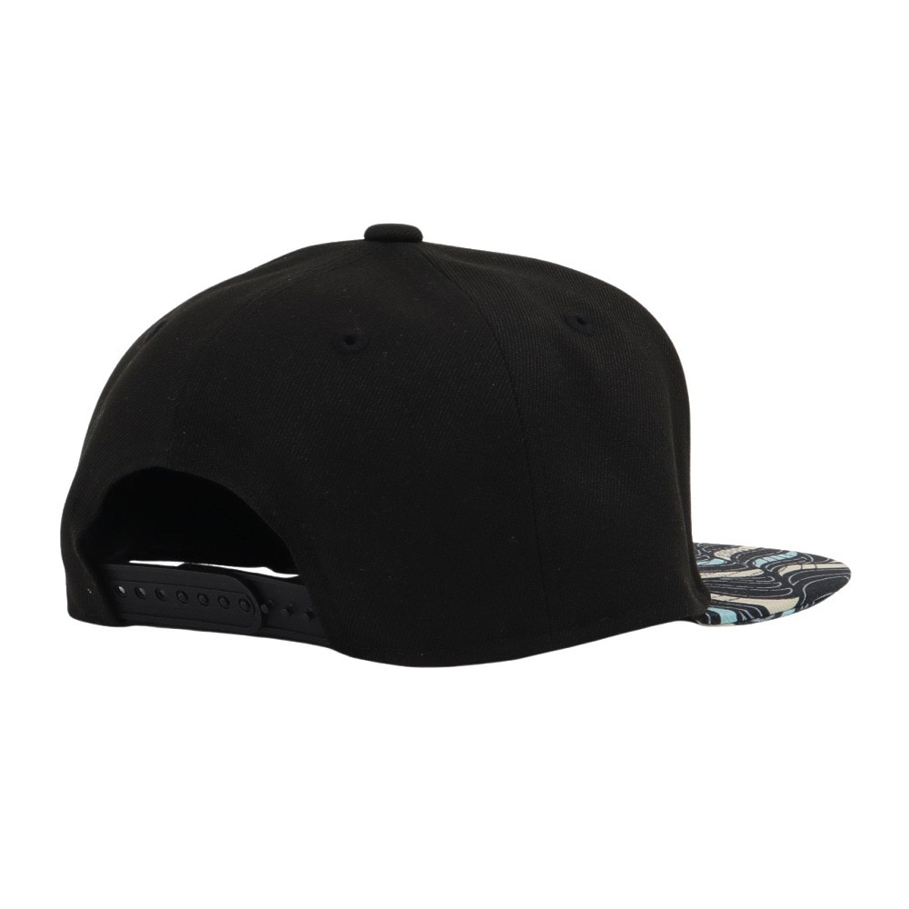 ライズ（RYZ）（メンズ、レディース）帽子 リーフパターン ベースボールキャップ 黒 RZ20ST25SS0045 BLK カジュアル ファッション おしゃれ スト系