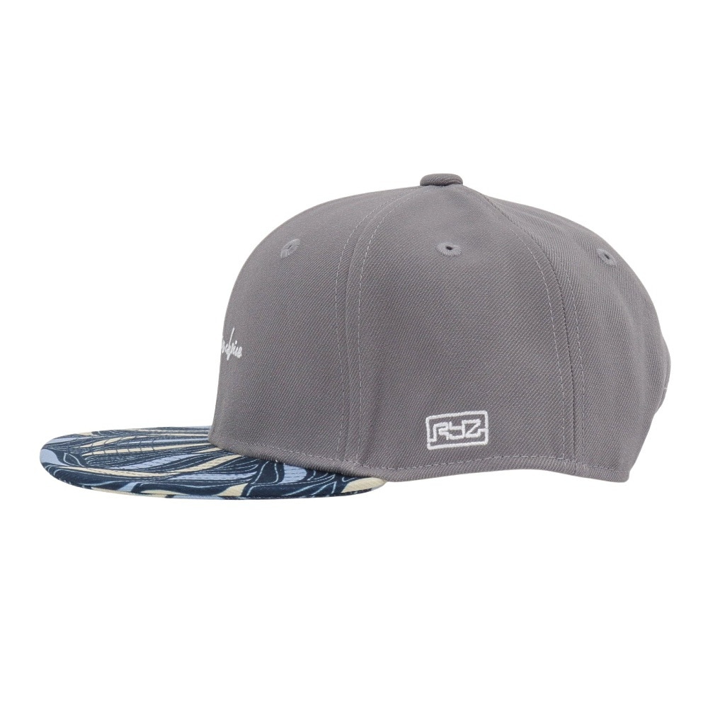 ライズ（RYZ）（メンズ、レディース）帽子 リーフパターン BBキャップ RZ20ST25SS0045 GRY カジュアル ファッション おしゃれ スト系 カジュアル シンプル