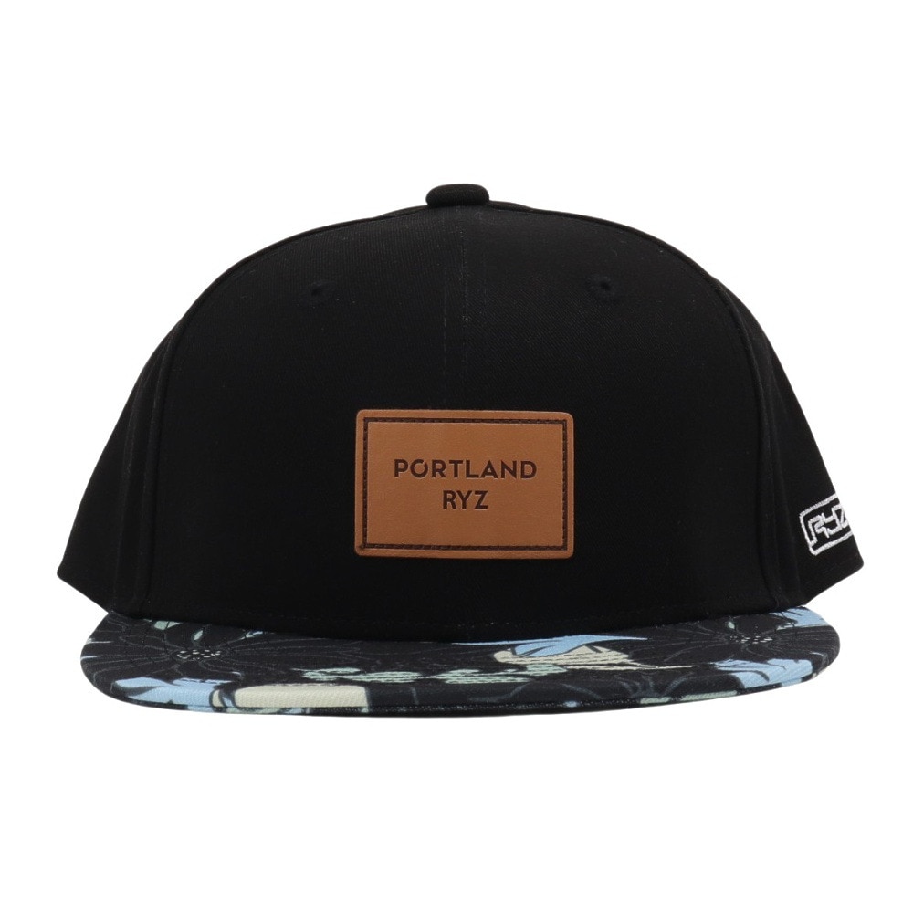 ライズ（RYZ）（メンズ、レディース）帽子 フラワーパターン ベースボールキャップ RZ20ST25SS0046 BLK カジュアル ファッション おしゃれ スト系 