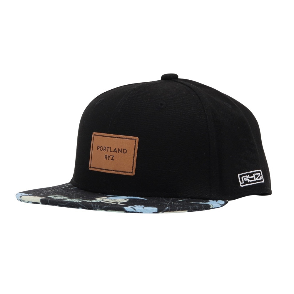 ライズ（RYZ）（メンズ、レディース）帽子 フラワーパターン ベースボールキャップ RZ20ST25SS0046 BLK カジュアル ファッション おしゃれ スト系 