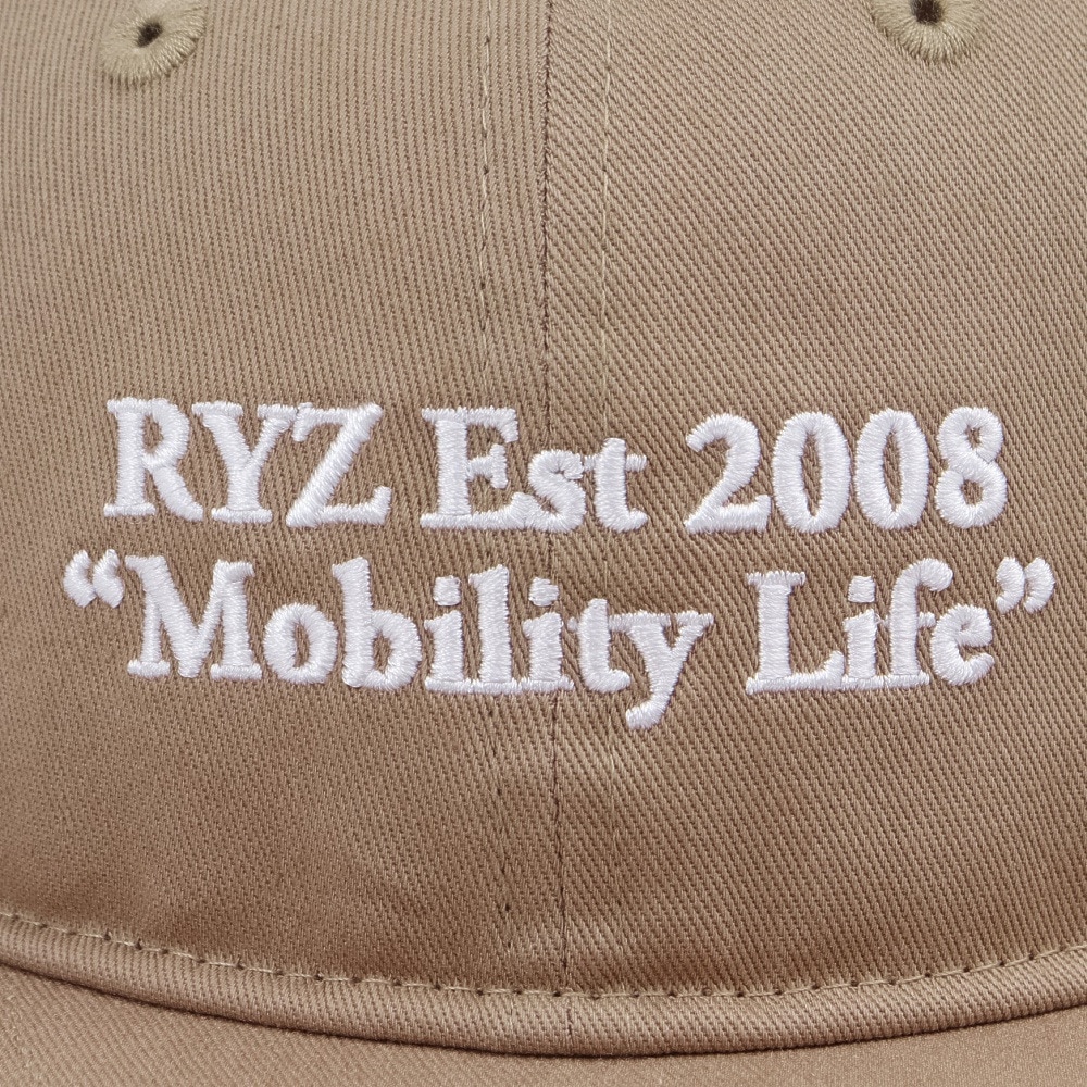 ライズ（RYZ）（メンズ）帽子 モビライロゴBBキャップ ベージュ RZ20ST25SS0047 BEG ファッション おしゃれ スト系 カジュアル シンプル 外出 お出かけ