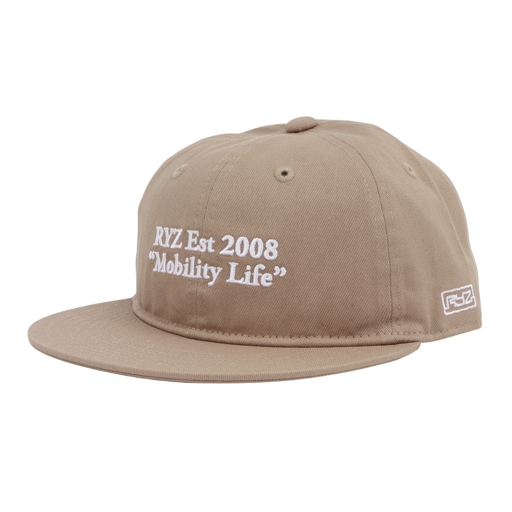 ライズ（RYZ）（メンズ）帽子 モビライロゴBBキャップ ベージュ RZ20ST25SS0047 BEG ファッション おしゃれ スト系 カジュアル シンプル 外出 お出かけ