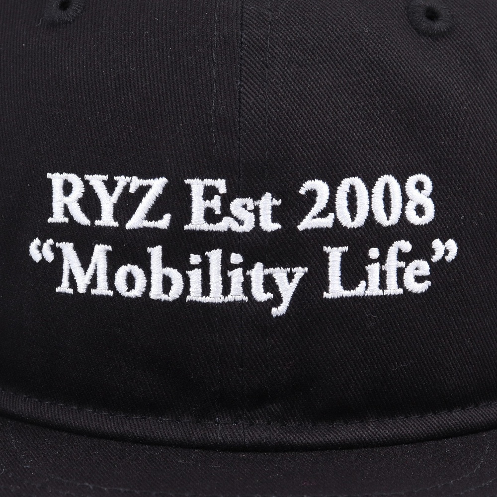 ライズ（RYZ）（メンズ）帽子 モビライロゴBBキャップ 黒 RZ20ST25SS0047 BLK ファッション おしゃれ スト系 カジュアル シンプル 外出 お出かけ