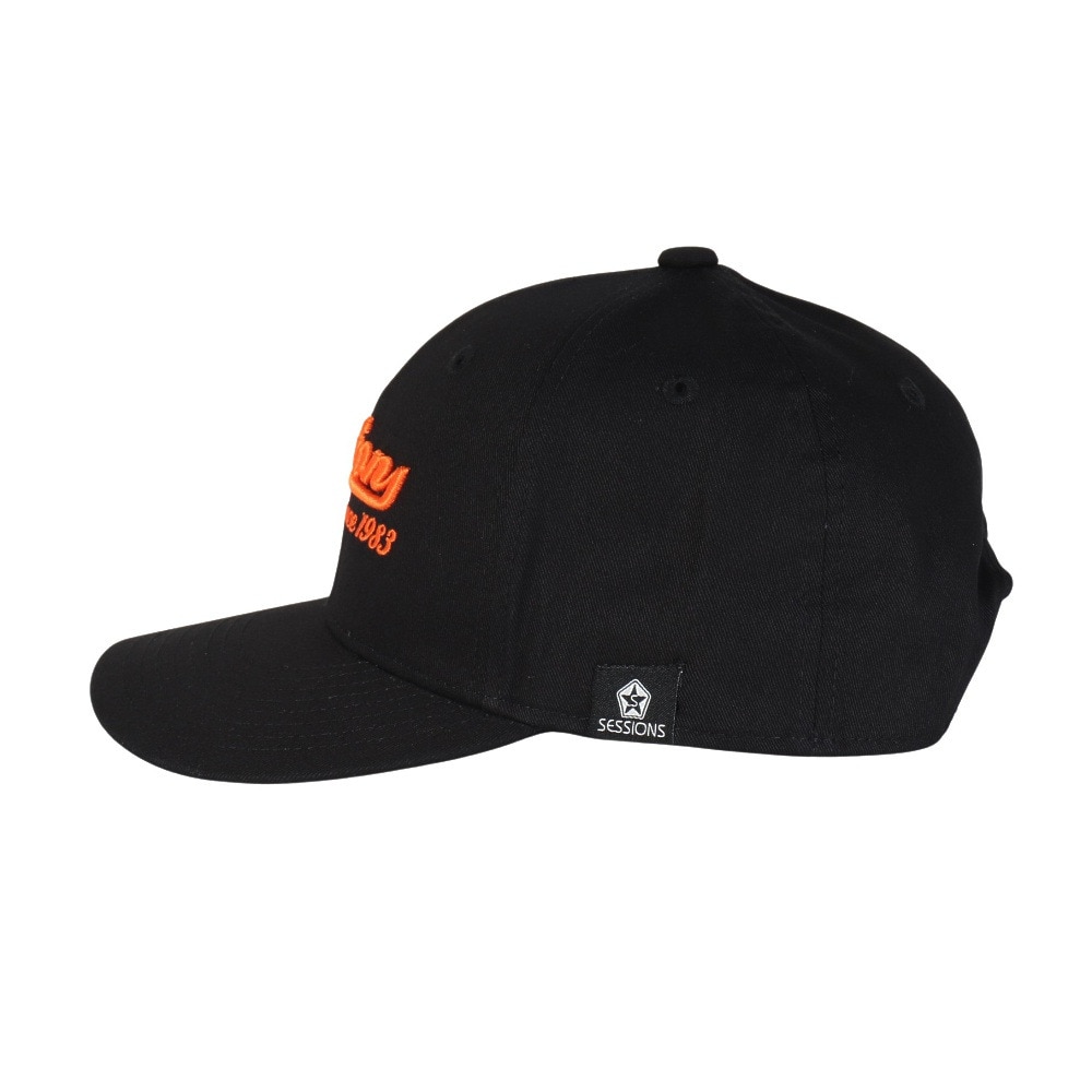 セッションズ（SESSIONS）（メンズ）カレッジロゴキャップ 黒 25080287 BLK スポーツキャップ ファッションおしゃれ カジュアル シンプル 日焼け対策 