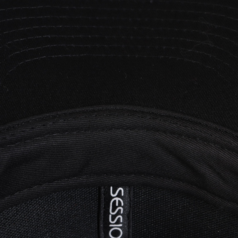 セッションズ（SESSIONS）（メンズ）カレッジロゴキャップ 黒 25080287 BLK スポーツキャップ ファッションおしゃれ カジュアル シンプル 日焼け対策 