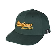 (メンズ)帽子 カレッジロゴキャップ ダークグリーン 25080287 DGRN 日除け 日焼け対策 スポーツキャップ ファッション おしゃれ