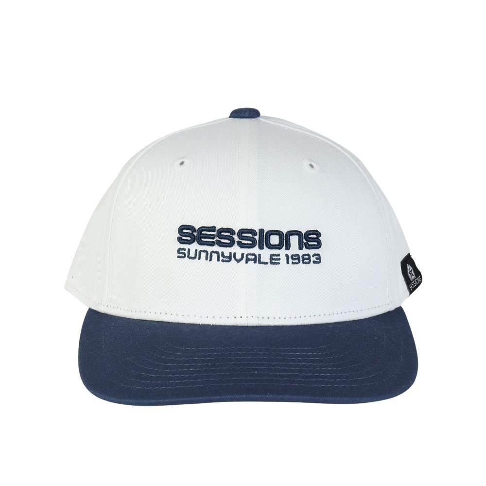 セッションズ（SESSIONS）（メンズ）カラースキームキャップ 25080288 白 紺 NVY スポーツキャップ ファッションおしゃれ カジュアル シンプル 日焼け対策 