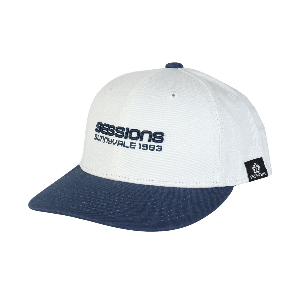 セッションズ（SESSIONS）（メンズ）カラースキームキャップ 25080288 白 紺 NVY スポーツキャップ ファッションおしゃれ カジュアル シンプル 日焼け対策 