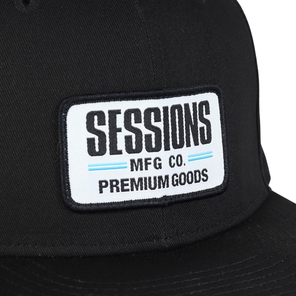 セッションズ（SESSIONS）（メンズ）ワッペンBBキャップ 黒 25080289 BLK スポーツキャップ ファッションおしゃれ カジュアル シンプル 日焼け対策 