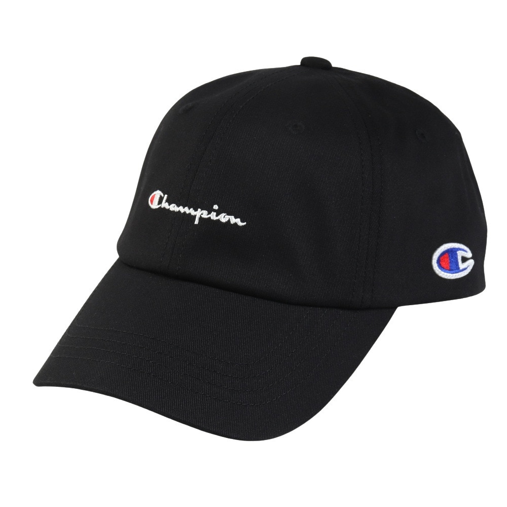 チャンピオン-ヘリテイジ（CHAMPION-HERITAGE）（メンズ、レディース）帽子 ツイルスクリプト キャップ 黒 57-59cm C8-B713C 090 スポーツキャップ