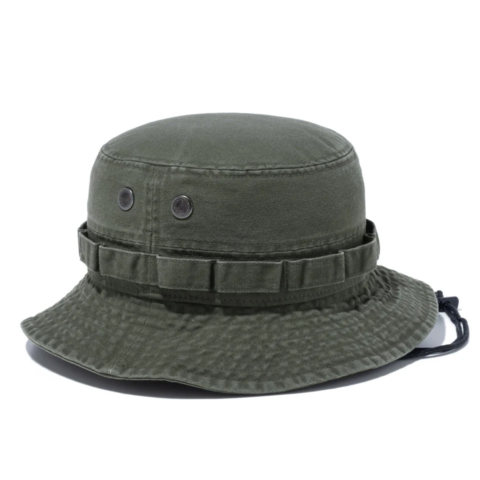 ニューエラ（NEW ERA）（メンズ、レディース）帽子 アドベンチャーハット ベーシック ダックコットン 14524832 57cm-59cm オリーブ