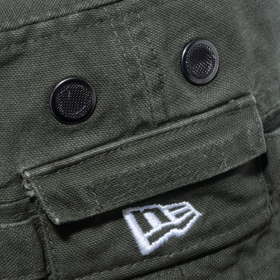 ニューエラ（NEW ERA）（メンズ、レディース）帽子 アドベンチャーハット ベーシック ダックコットン 14524832 57cm-59cm オリーブ