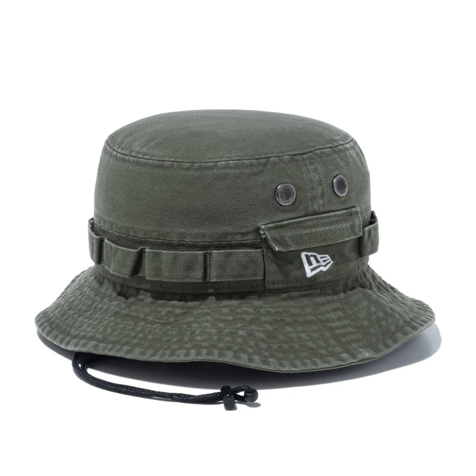 ニューエラ（NEW ERA）（メンズ、レディース）帽子 アドベンチャーハット ベーシック ダックコットン 14524832 57cm-59cm オリーブ