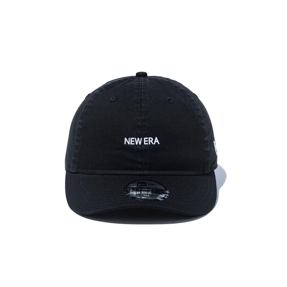 ニューエラ（NEW ERA）（メンズ、レディース）帽子 9THIRTY NEW ERA ミニロゴ ウォッシュドコットン キャップ 黒 57.7-60.6cm 14525050 ユニセックス