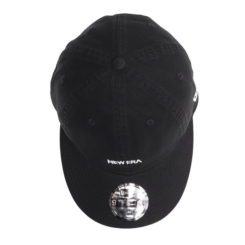 ニューエラ（NEW ERA）（メンズ、レディース）帽子 9THIRTY NEW ERA ミニロゴ ウォッシュドコットン キャップ 黒 57.7-60.6cm 14525050 ユニセックス