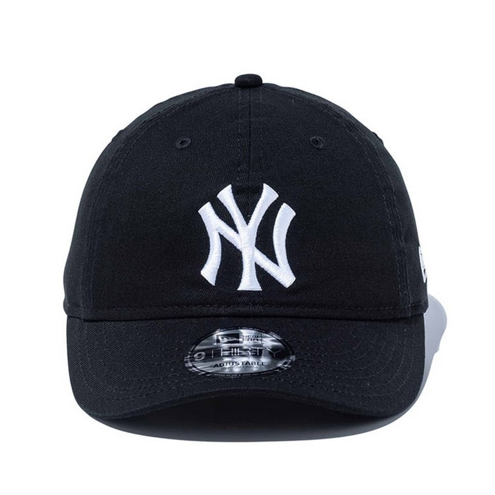 ニューエラ（NEW ERA）（メンズ、レディース）帽子 キャップ 930 ニューヨーク・ヤンキース ノンウォッシュコットン 黒 57-61cm 14525054 スポーツキャップ ベースボールキャップ