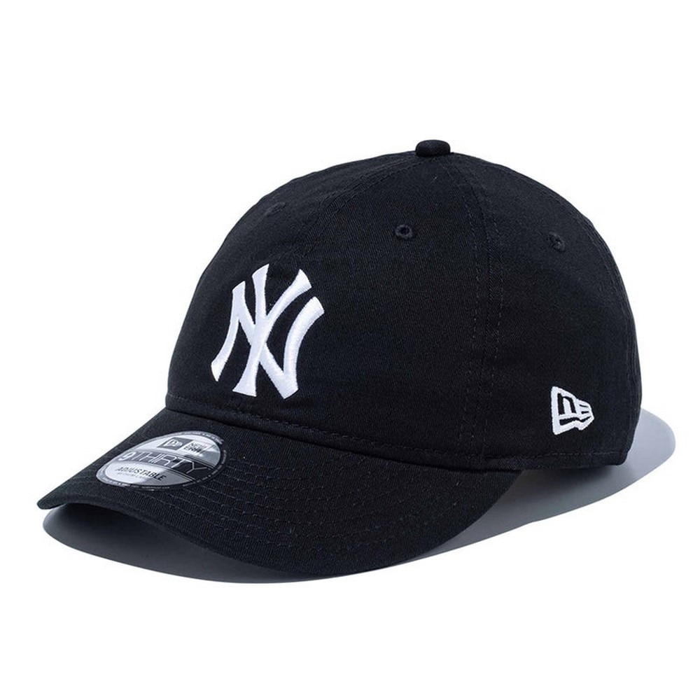 ニューエラ（NEW ERA）（メンズ、レディース）帽子 キャップ 930 ニューヨーク・ヤンキース ノンウォッシュコットン 黒 57-61cm 14525054 スポーツキャップ ベースボールキャップ