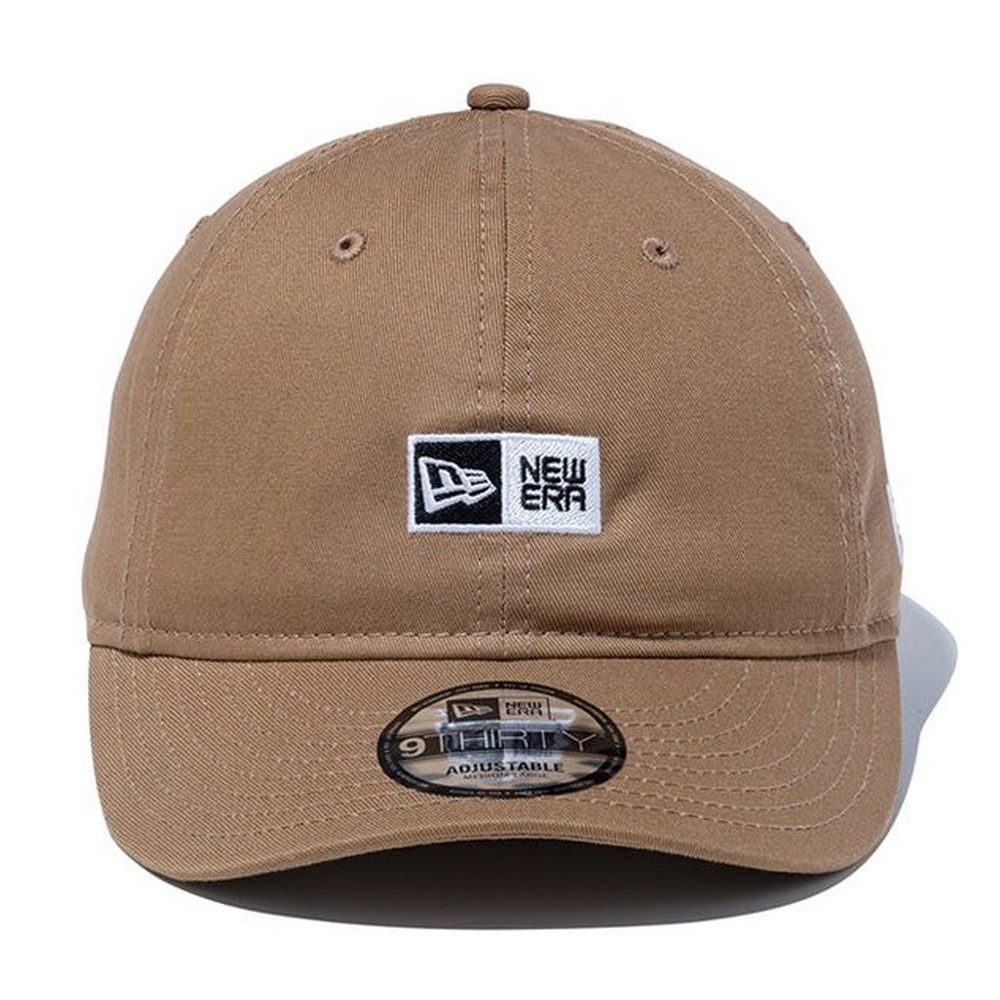 ニューエラ（NEW ERA）（メンズ、レディース）帽子 キャップ 9THIRTY ボックスロゴ ノンウォッシュコットン カーキ 57-61cm 14525059 スポーツキャップ ランニングキャップ