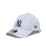 (メンズ、レディース)キャップ 9TWENTY ニューヨーク ヤンキース ウォッシュドコットン ホワイト×ブラック 14525102 帽子 Mサイズ