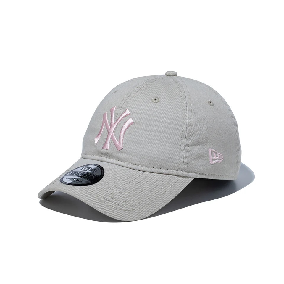 ニューエラ（NEW ERA）（メンズ、レディース）帽子 9TWENTY ニューヨーク・ヤンキース ウォッシュドコットン キャップ グレー 57.0-61.0cm 14525103