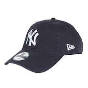(メンズ、レディース)キャップ 9TWENTY ニューヨーク ヤンキース ウォッシュドコットン ネイビー×ホワイト 14525111 帽子 Mサイズ