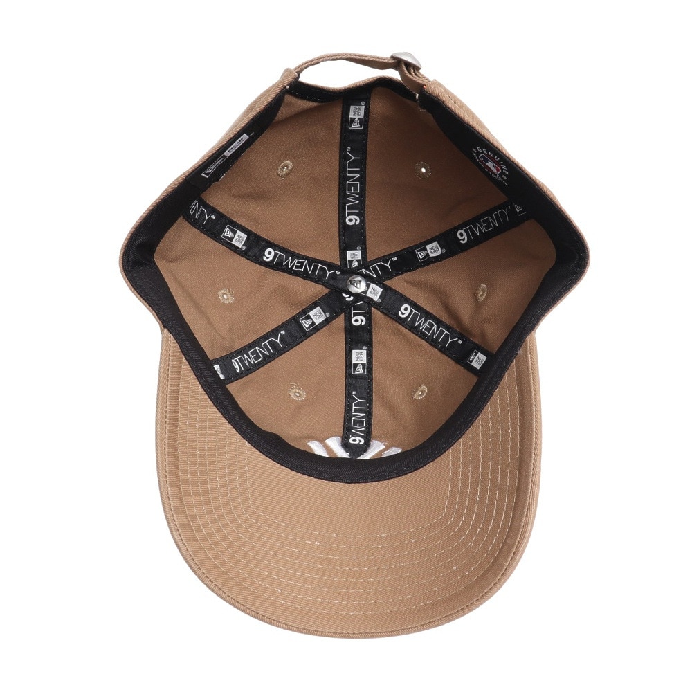 ニューエラ（NEW ERA）（メンズ、レディース）キャップ 9TWENTY ニューヨーク ヤンキース ウォッシュドコットン カーキ×ホワイト 14525113 帽子 Mサイズ