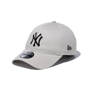 (メンズ、レディース)キャップ 9TWENTY ニューヨーク ヤンキース ウォッシュドコットン アイボリー×ブラック 14525115 帽子 Mサイズ