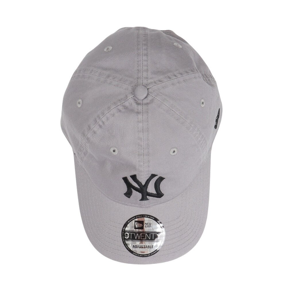 ニューエラ（NEW ERA）（メンズ、レディース）キャップ 9TWENTY ニューヨーク ヤンキース ウォッシュドコットン グレー×ブラック 14525117 帽子 Mサイズ