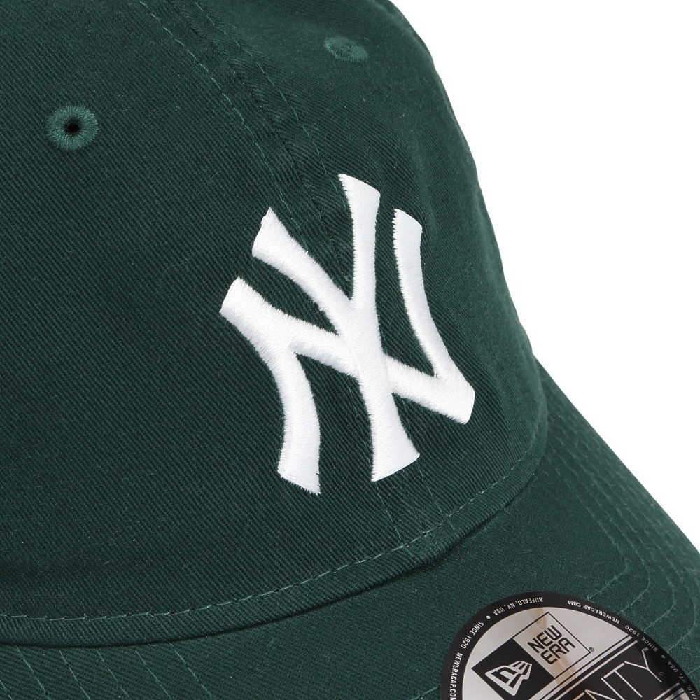 ニューエラ（NEW ERA）（メンズ、レディース）帽子 9TWENTY ニューヨーク ヤンキース ウォッシュドコットン ダークグリーン×ホワイト 14525118