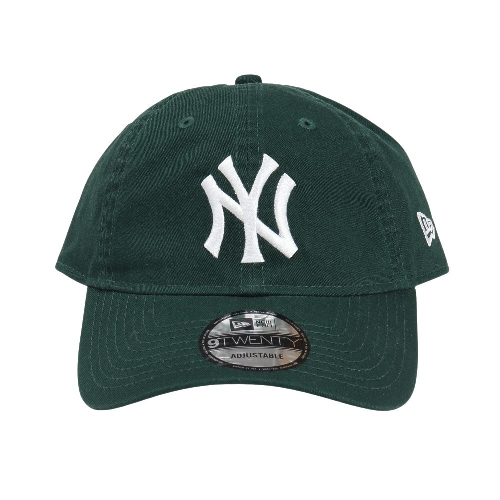 ニューエラ（NEW ERA）（メンズ、レディース）帽子 9TWENTY ニューヨーク ヤンキース ウォッシュドコットン ダークグリーン×ホワイト 14525118