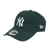 (メンズ、レディース)キャップ 9TWENTY ニューヨーク ヤンキース ウォッシュドコットン ダークグリーン×ホワイト 14525118 帽子 Mサイズ
