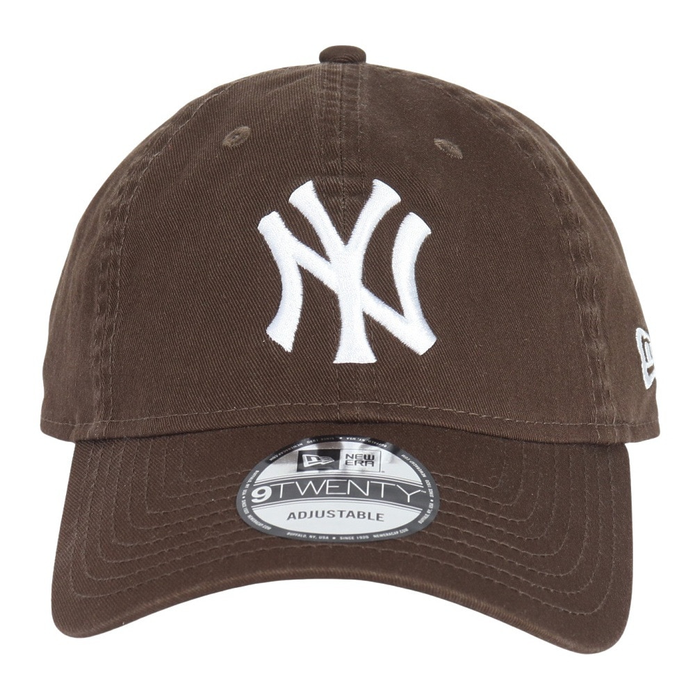 ニューエラ（NEW ERA）（メンズ、レディース）帽子 キャップ 9TWENTY ニューヨーク・ヤンキース ウォッシュドコットン 14525121 57cm-61cm ブラウン