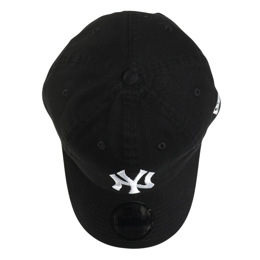 ニューエラ（NEW ERA）（メンズ、レディース）帽子 9TWENTY ニューヨーク ヤンキース ウォッシュドコットン ブラック×ホワイト 14525122 キャップ Mサイズ