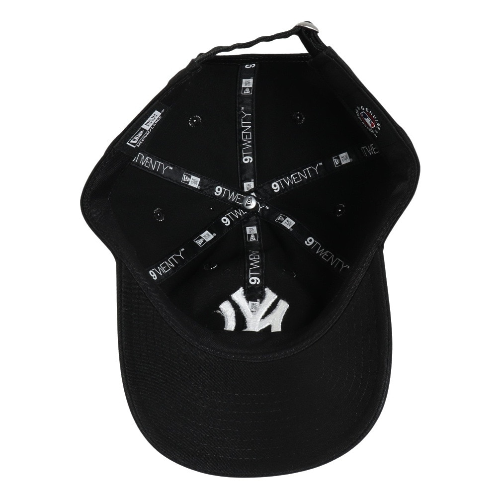 ニューエラ（NEW ERA）（メンズ、レディース）帽子 9TWENTY ニューヨーク ヤンキース ウォッシュドコットン ブラック×ホワイト 14525122 キャップ Mサイズ