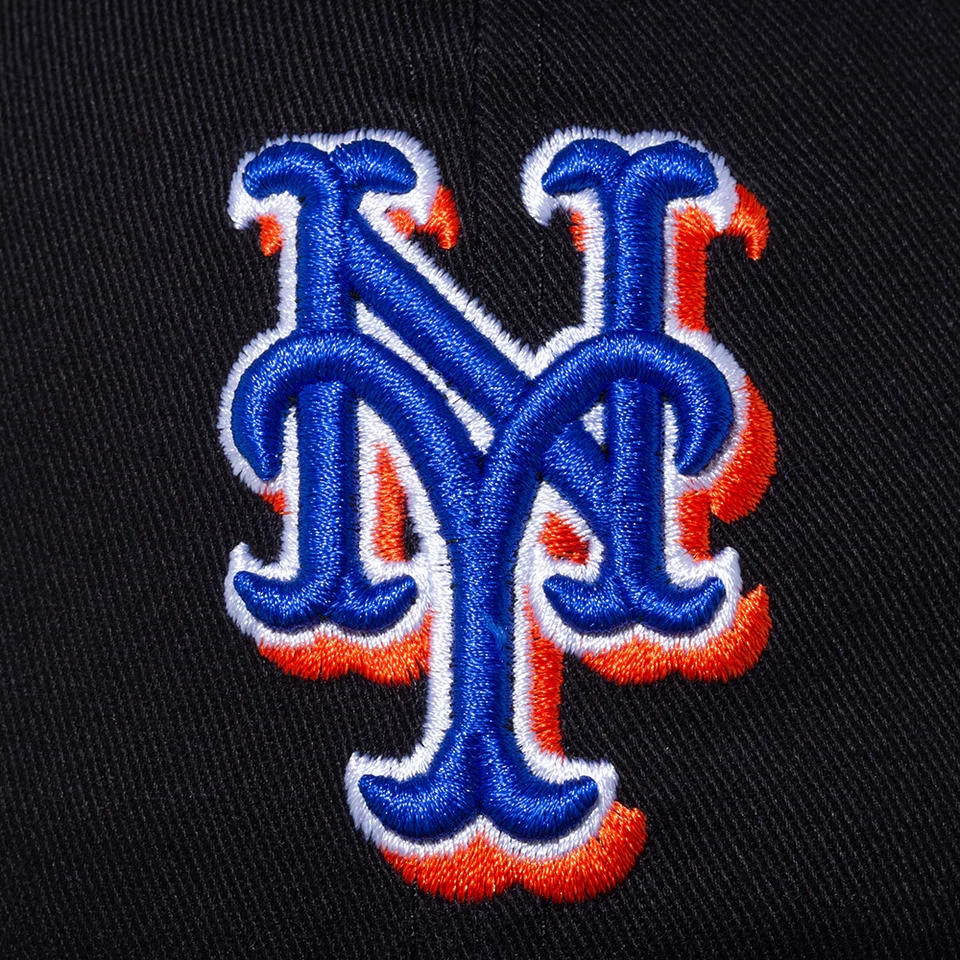 ニューエラ（NEW ERA）（メンズ、レディース）帽子 キャップ 9TWENTY ニューヨーク・メッツ ウォッシュドコットン ブラック×チームカラー Mサイズ 14525124