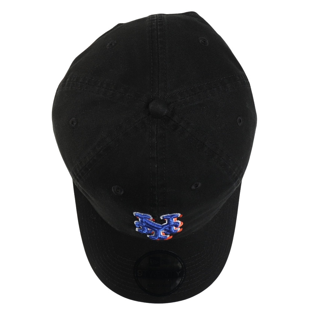 ニューエラ（NEW ERA）（メンズ、レディース）帽子 キャップ 9TWENTY ニューヨーク・メッツ ウォッシュドコットン ブラック×チームカラー Mサイズ 14525124