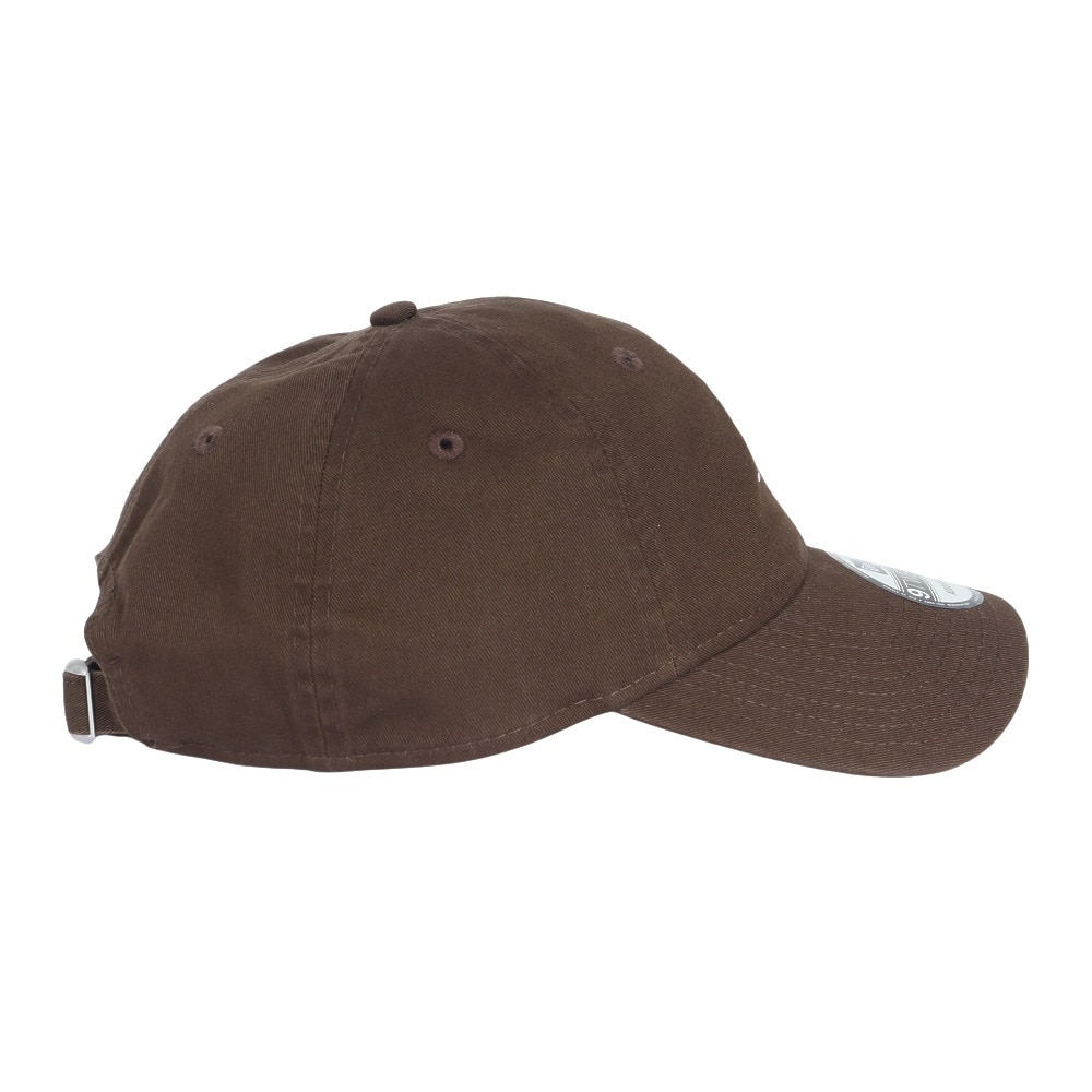 ニューエラ（NEW ERA）（メンズ、レディース）帽子 キャップ 9TWENTY スクリプトロゴ ウォッシュドコットン ウォルナット×ホワイト 14525125 57cm-61cm